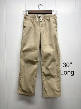 Cat & Jack sz 10 Boys Drawstring pants- Khaki & Grey